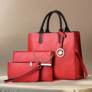 Three-piece set of women’s bags
