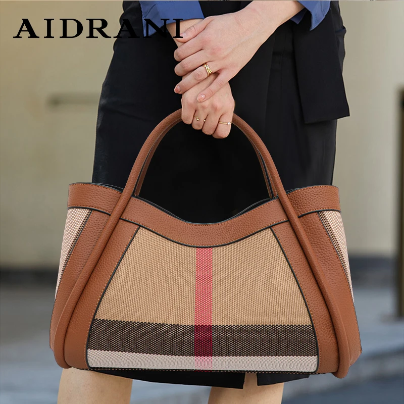New Retro Plaid Women's Handbag - Image 3