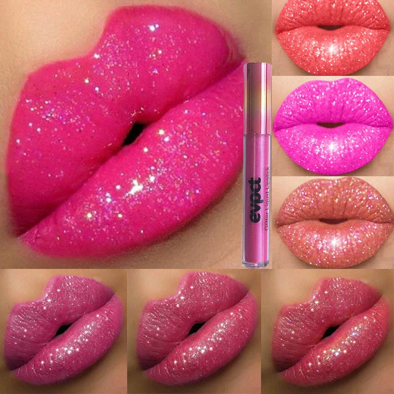 Liquid lipstick with shine