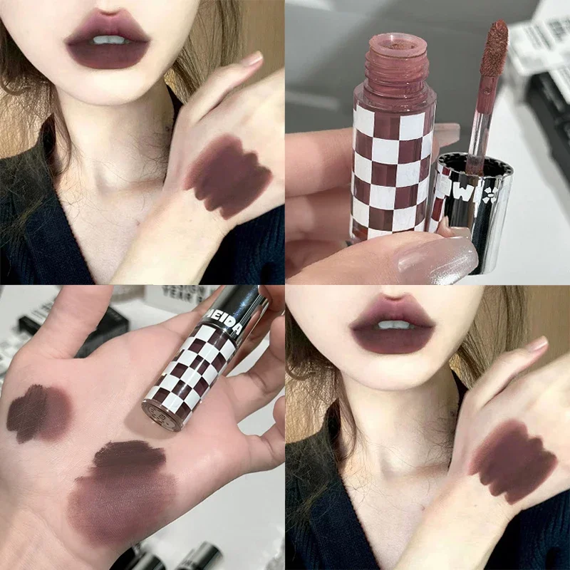 Punk Matte Lipstick Dark Red - Image 3