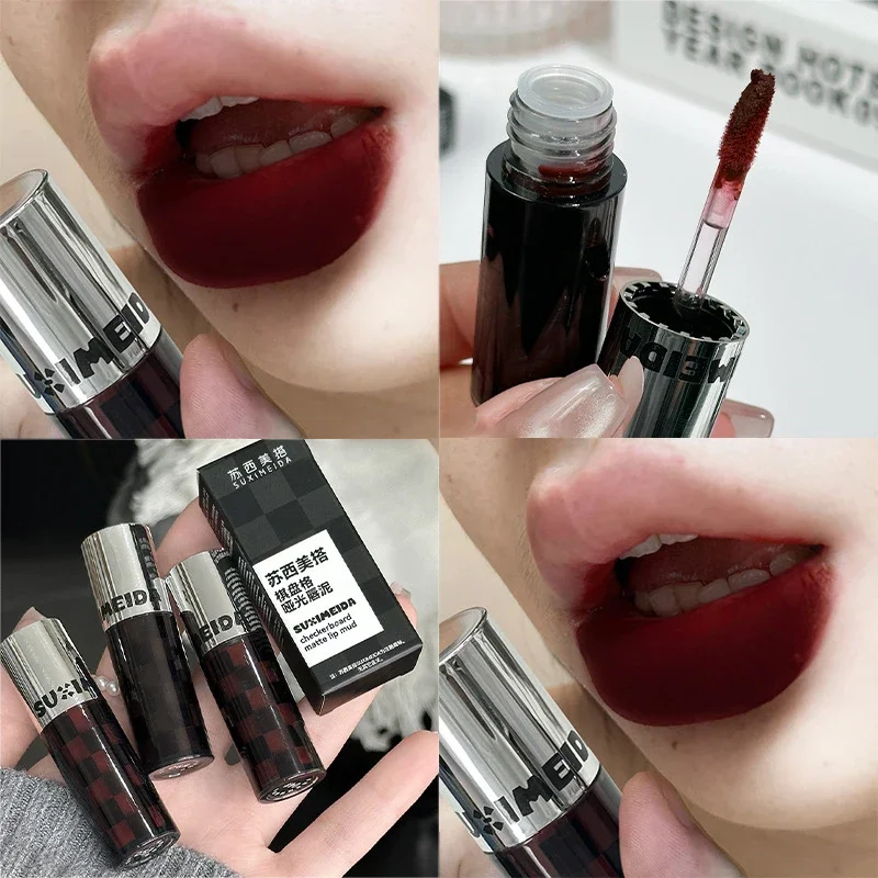 Punk Matte Lipstick Dark Red