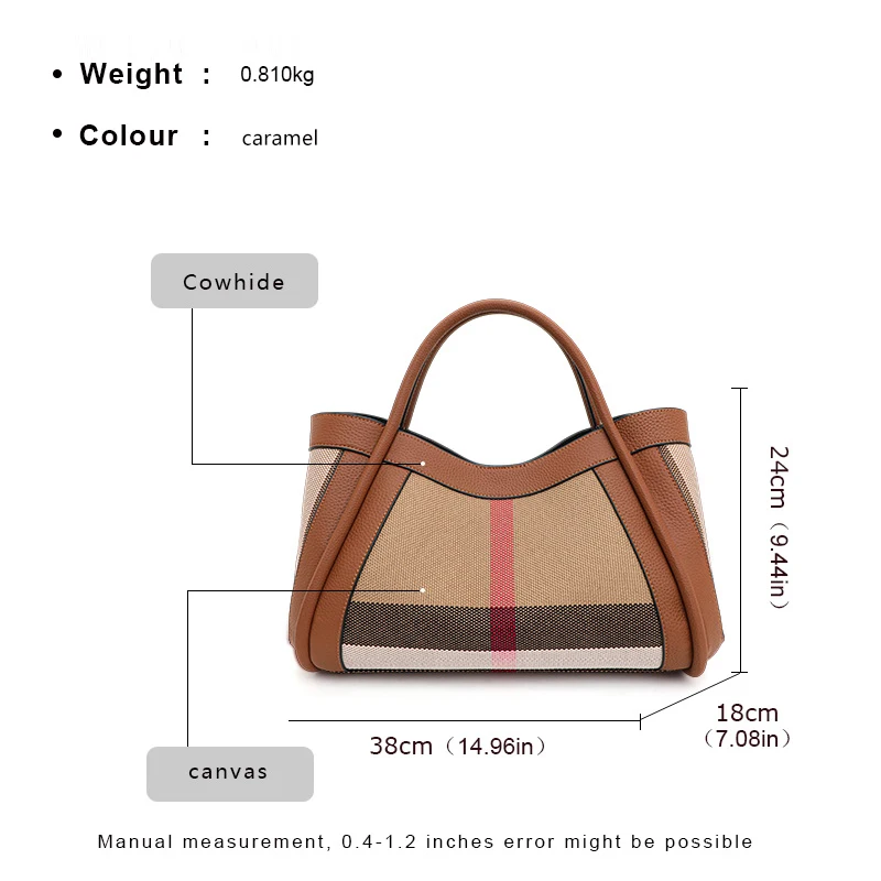 New Retro Plaid Women's Handbag - Image 4
